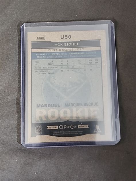 Jack Eichel 2015 16 Upper Deck O Pee Chee OPC Update Marquee Rookies RC