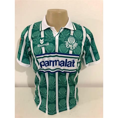 Oferta Camisa Palmeiras Parmalat Retro Super Novidade Envio Horas