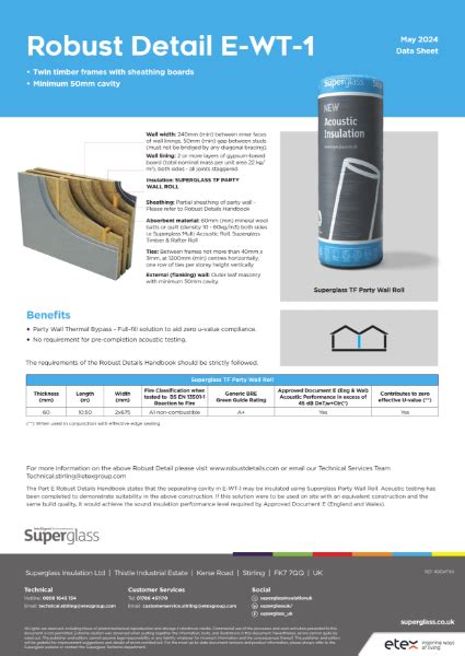 Timber Frame Party Wall Robust Details Solutions Superglass