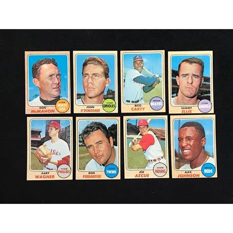 Sold Price 264 1968 Topps Baseball Cards Partial Set August 1 0122