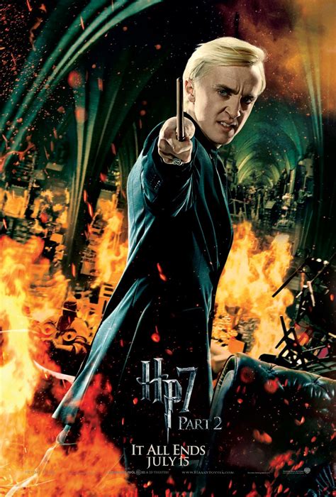 Deathly Hallows Part 2 Action Poster: Draco Malfoy [HQ] - Draco Malfoy ...