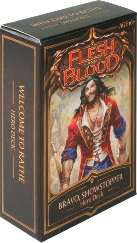 Flesh And Blood Tcg Welcome To Rathe Hero Deck Bravo Showstopper