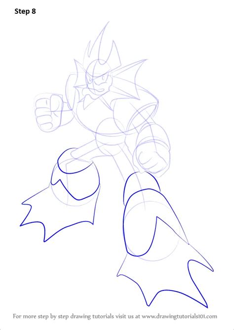 Step By Step How To Draw Neptune From Mega Man