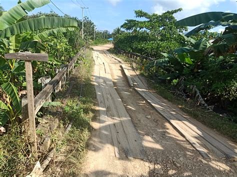 Jembatan Desa Bukit Harapan Rusak Siti RizKy Amalia Masyarakat Resah