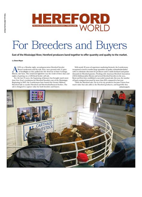 February 2020 Hereford World By American Hereford Association And