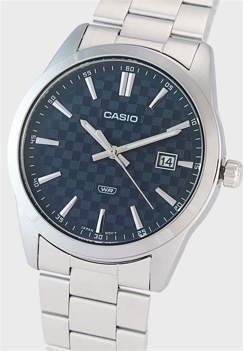 Buy Casio Silver Mtp Vd D Audf Enticer Analog Watch For Men In Dubai