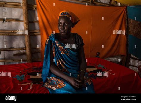 Internally Displaced Woman At The United Nations Mission In South Sudan