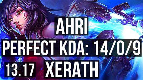 Ahri Vs Xerath Mid 1409 Legendary 1400 Games 17m Mastery