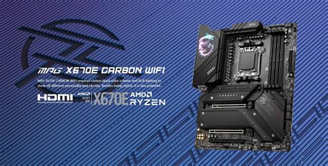 MSI MPG X670E Carbon Wifi Motherboard | Ezpz Solutions