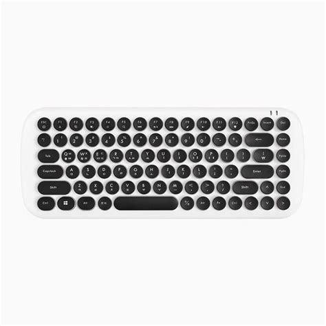 Actto Retro Pop Mini Bluetooth Keyboard Korean English Layout Black