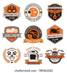 Biker Logo Vector Rider On Motorcycle Stock Vector Royalty Free