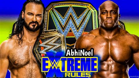 Drew McIntyre Vs Bobby Lashley No DQ Match WWE Championship WWE