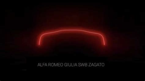 Alfa Romeo Giulia Swb Zagato Teased Coming In