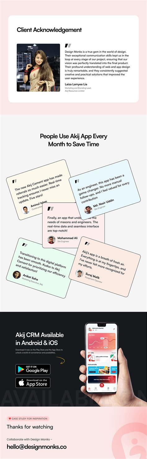 Akij Cement's CRM Mobile App: Easier Referrals :: Behance