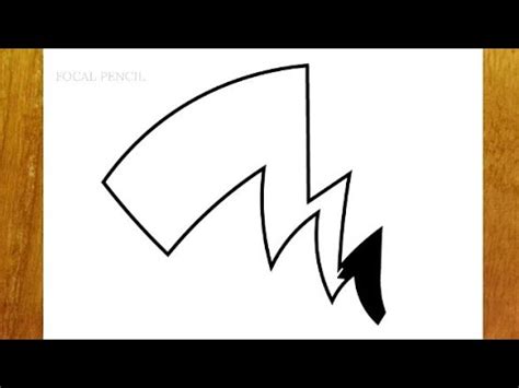 HOW TO DRAW PIKACHU TAIL - YouTube