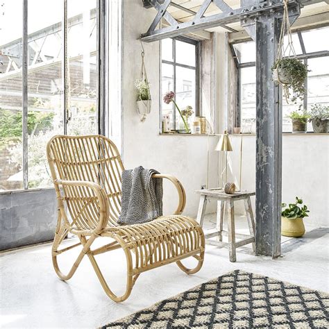 Sessel Aus Rattan Und Metall Im Retrostil BOHO