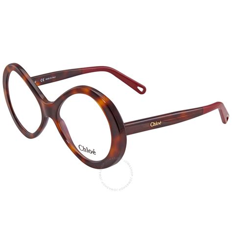 Chloe Ladies Tortoise Oval Eyeglass Frames Ce2743 218 55 886895433860 Eyeglasses Jomashop