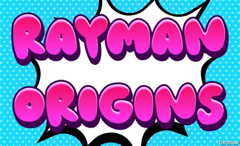 Rayman Origins Text Effect and Logo Design Videogame