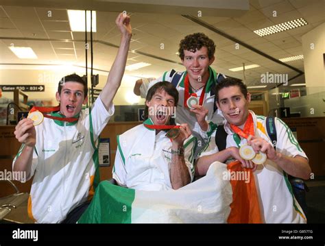 Members Of Irelands Medal Winning Paralympic Team Left To Right