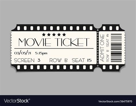 Detail Movie Admission Ticket Template Koleksi Nomer 13