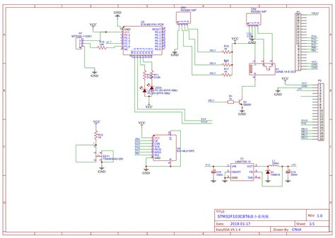 Stm32f103c8t6最小系统板 Copy 立创eda