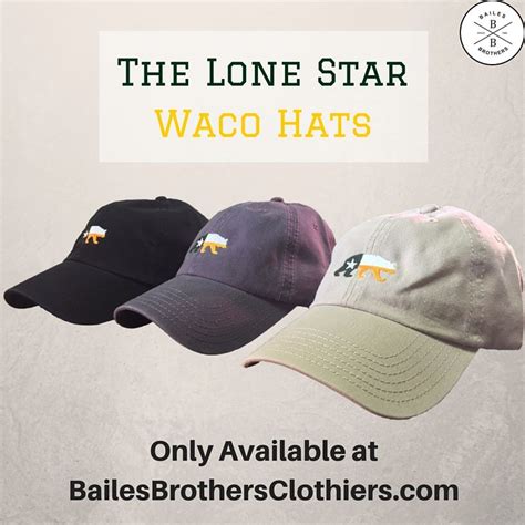 Check Out These Awesomely Subtle Lone Star Waco Hats Available At