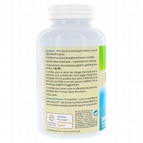 Natural Nutrition Spiruline Phycospir Parapharmacie Prado Mermoz