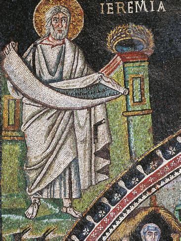 Prophet Jeremiah Mosaic Left Of Lunette Northern Wall Of Presbytery