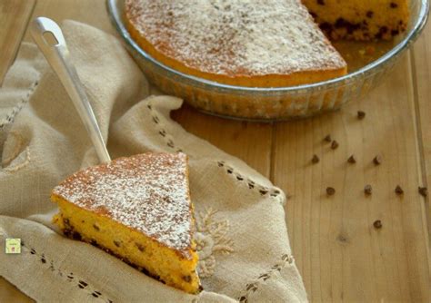 Torta Alla Zucca E Gocce Di Cioccolato Torta Facile Da Credenza