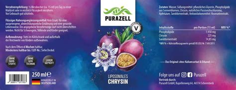 Liposomales Chrysin Purazell