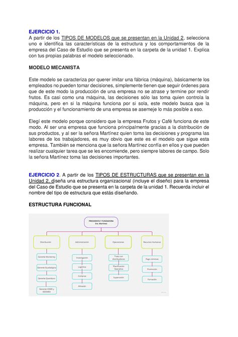 Estructuras Organizacionales Entregable 1 EJERCICIO 1 A Partir De