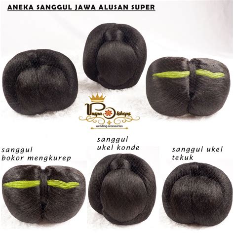 Jual Sanggul Jawa Alusan Super Sanggul Rambut Sanggul Ukel Tekuk Ukel