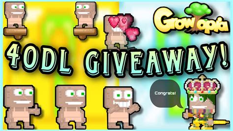 40 DL Giveaway New Giveaway Details Growtopia 2023 YouTube