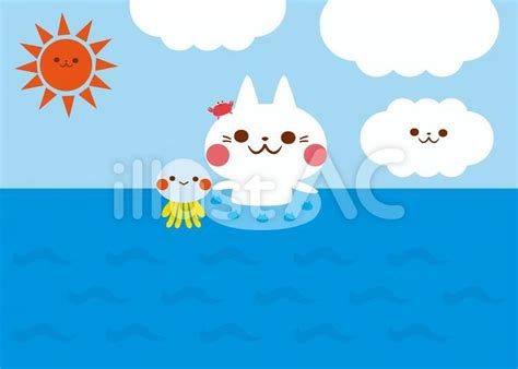 夏猫イラスト - No: 844501｜無料イラスト・フリー素材なら「イラストAC」