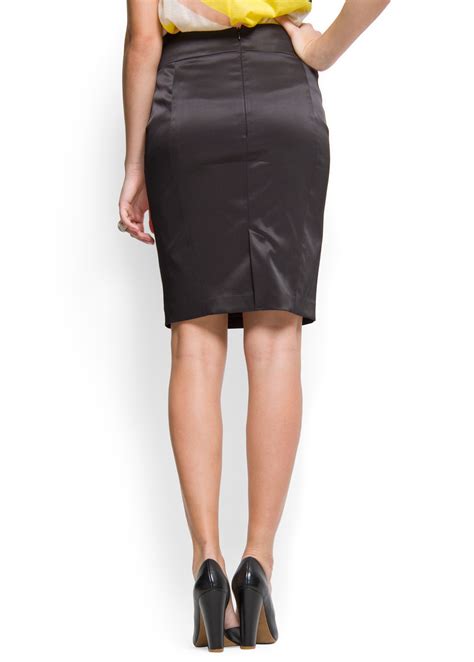 Lyst Mango Pencil Skirt In Black