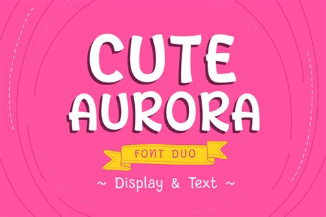 Cute Aurora Font | 611 Studio | FontSpace