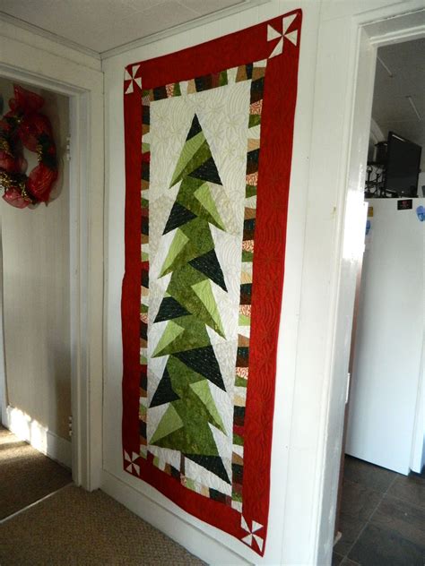 Christmas Tree Quilted Wall Hanging Christmas Tree Quilt Christmas