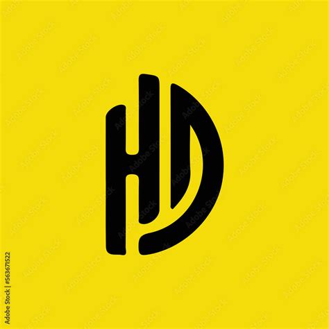 HD HD Logo Design, Creative Minimal Letter HD HD Monogram Stock Vector ...