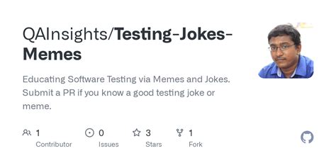 Github Qainsights Testing Jokes Memes Educating Software Testing Via