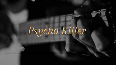 Talking Heads Psycho Killer Guitar Cover Youtube