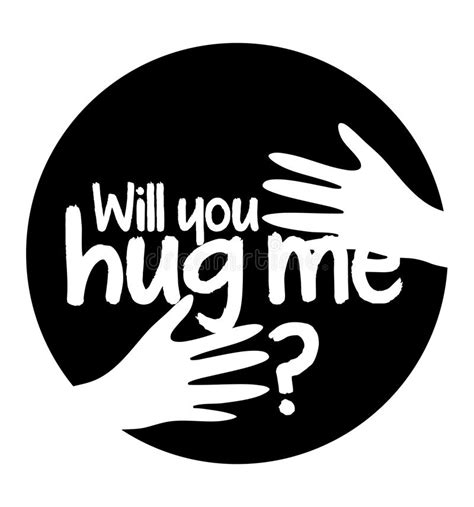 Will You Hug Me stock vector. Illustration of design - 83343279