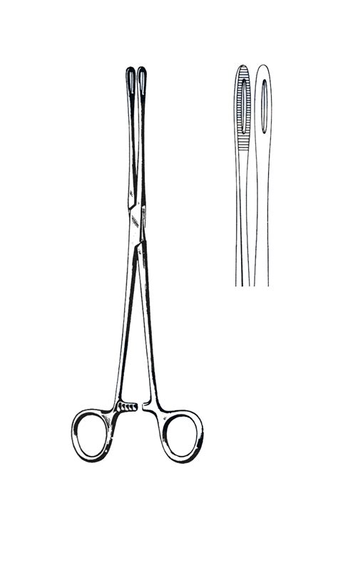 Fletcher Cervix Holding Forceps Serrated Straight 9 12 25 Cm