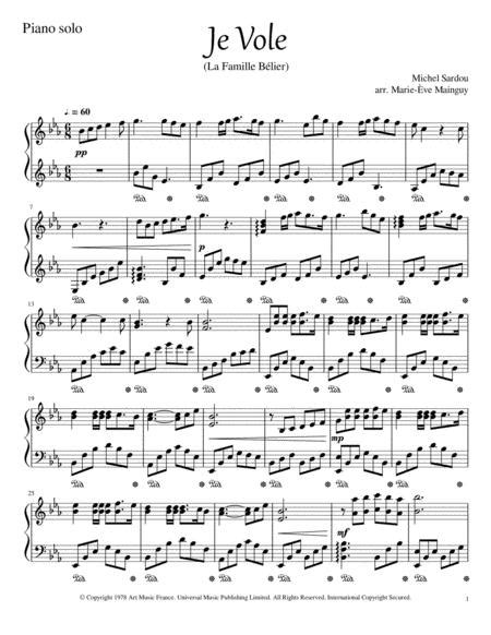 Je Vole La Famille B Lier Louane By Digital Sheet Music For Score