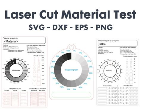 Laser Cut Test File Svg Laser Cut Test File Dxf Engrave Etsy