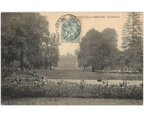 carte postale ancienne 27 AMFREVILLE LA CAMPAGNE Le Château Cartes