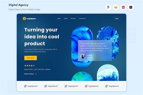 Digital Agency Hero Header Image By Vektorastudio On Envato Elements