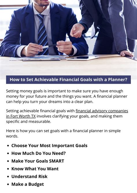 Ppt How To Set Achievable Financial Goals With A Planner Powerpoint