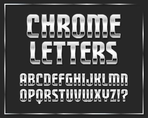 PNG Shiny Chrome Alphabet Letters PNG ONLY Transparent Etsy