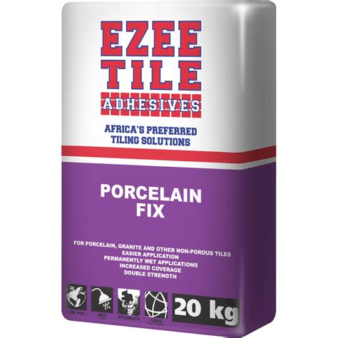 Ezee Tile Porcelain Tile Adhesive 20kg, EZEE TILE - Cashbuild