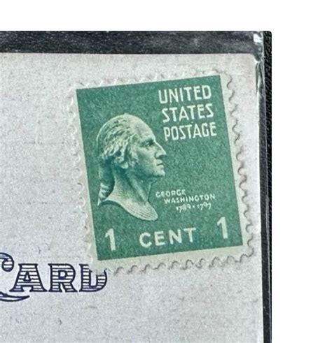 George Washington 1 Cent Stamp Green Facing Right 1789 1797 Etsy